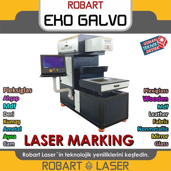 Robart Galvo Lazer (Co2) 3 Eksen Luxinar Tüp 700mm x 700mm
