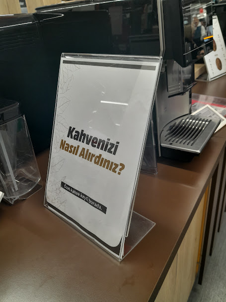 A5 L Tipi Dikey Pleksi Föylük 