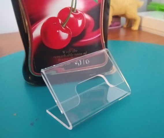 Masaüstü L Tipi Yatay Föylük Broşürlük Mini Fiyatlık 4cmx6cm