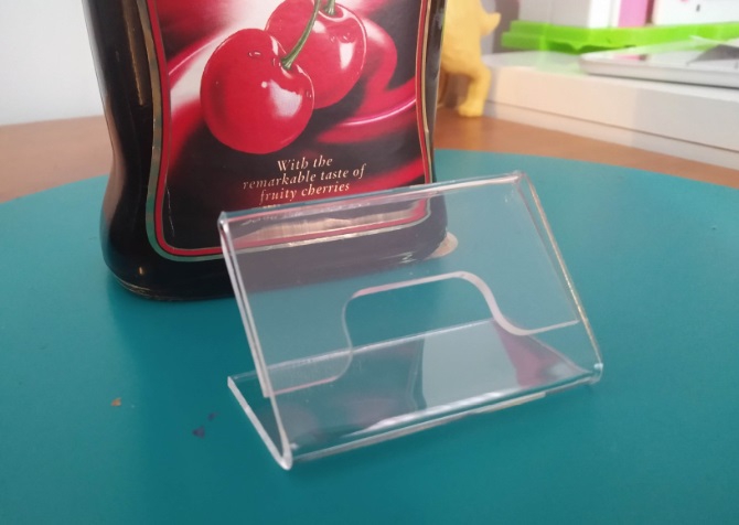 Masaüstü L Tipi Yatay Föylük Broşürlük Mini Fiyatlık 4cmx6cm