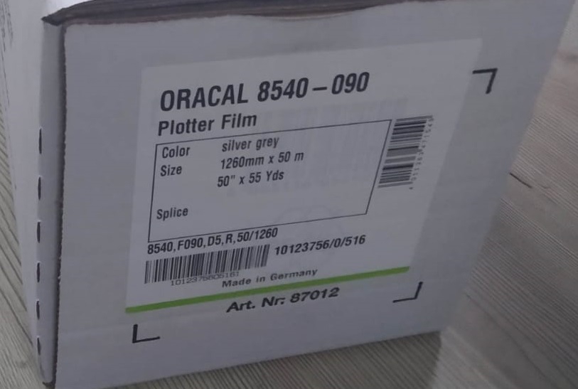 Oracal Kumlama 8540-090 Silver Grey 126cmx50m