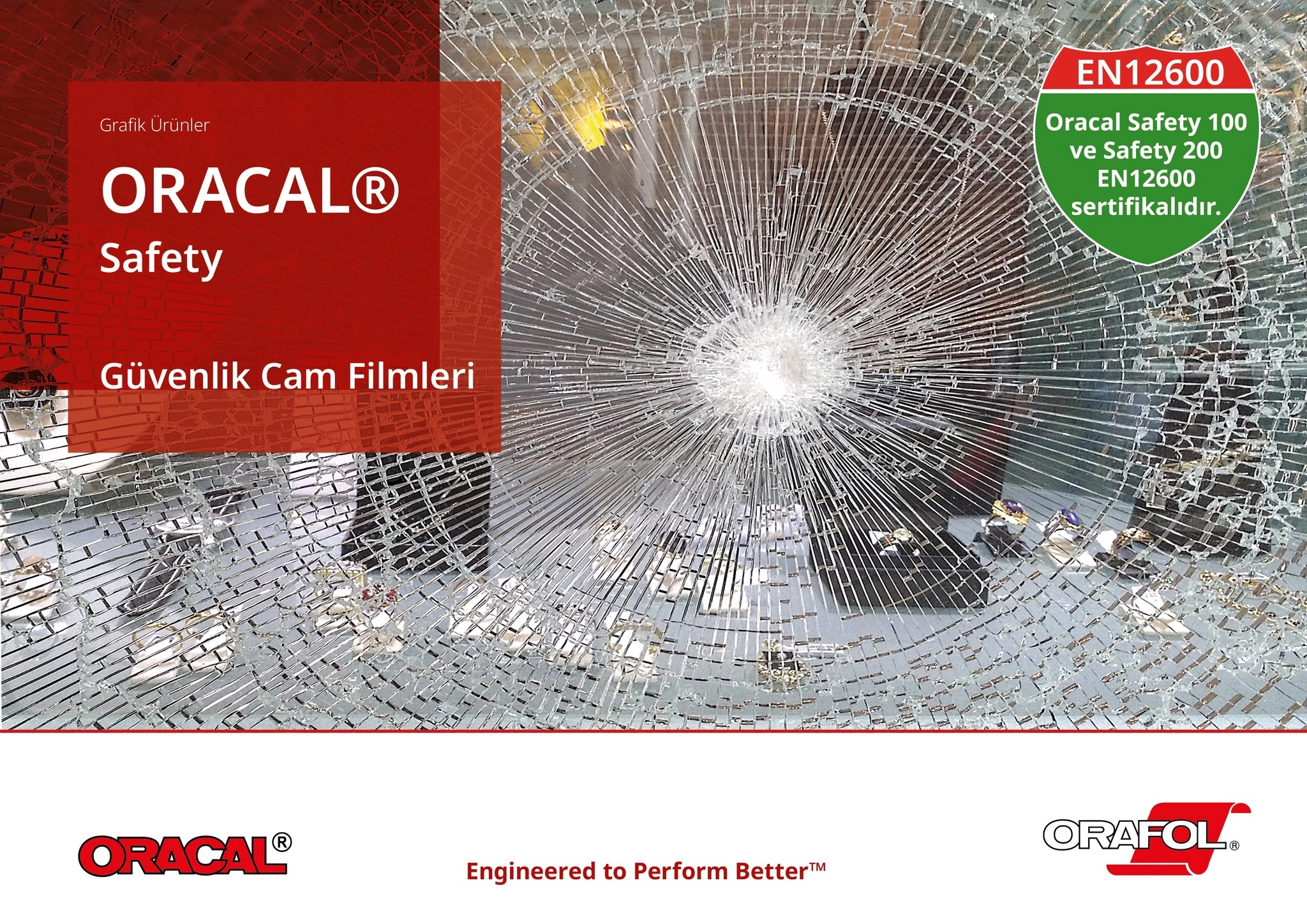 Ultra Şeffaf Cam Güvenlik Filmi ORACAL® Safety (152cm x 30metre)