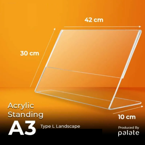 A3 L Tip Pleksi Föylük Fiyatlık Stand