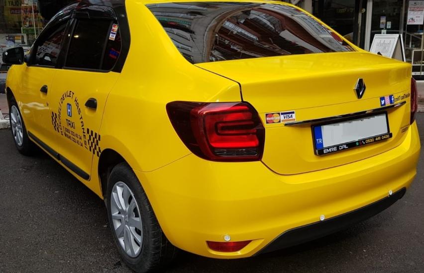 Taksi Araç Kaplama 75micron Parlak 