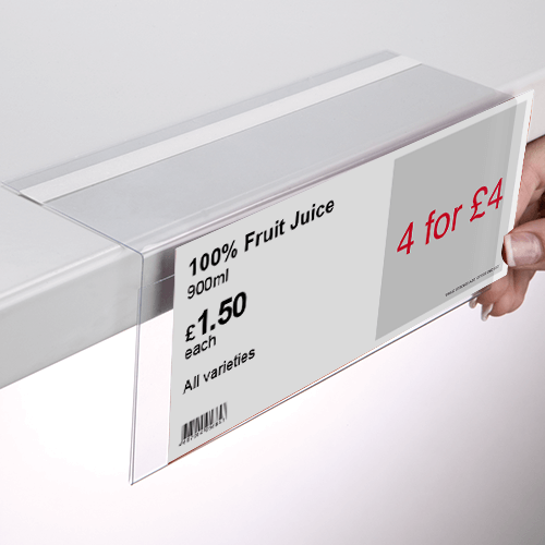 Pvc Fiyatlık 5cm x 10cm Yatay Yapışkanlı